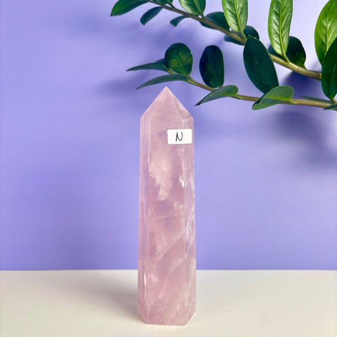Statement Rose Quartz Tower