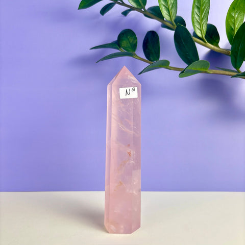 Statement Rose Quartz Tower