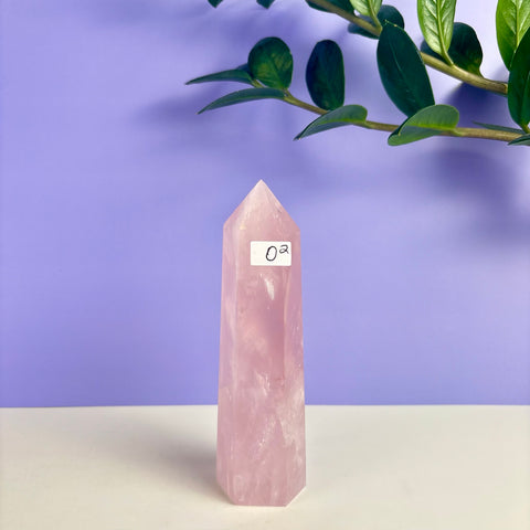 Statement Rose Quartz Tower