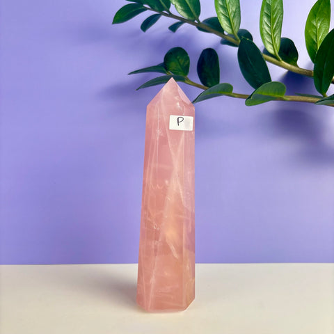 Statement Rose Quartz Tower