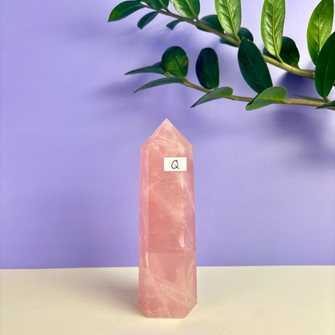 Statement Rose Quartz Tower