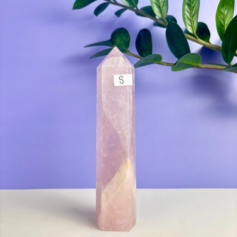Statement Rose Quartz Tower