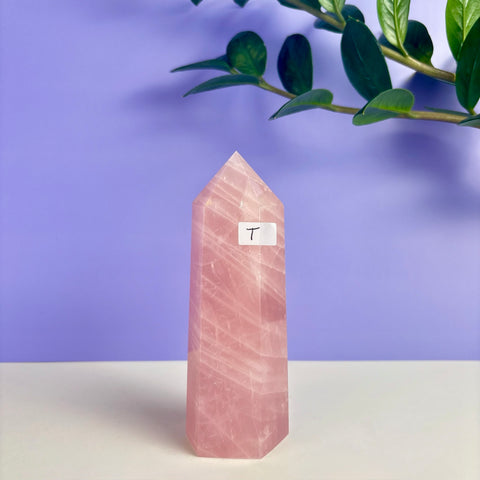Statement Rose Quartz Tower