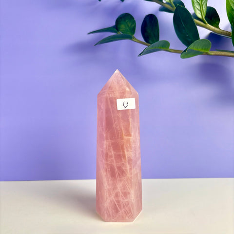 Statement Rose Quartz Tower