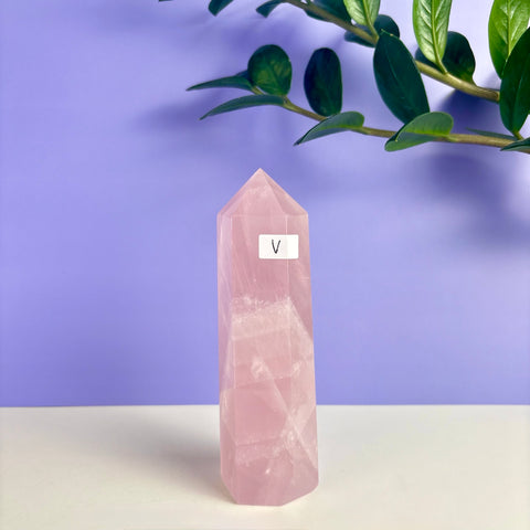 Statement Rose Quartz Tower