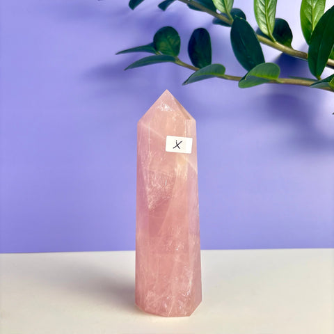 Statement Rose Quartz Tower