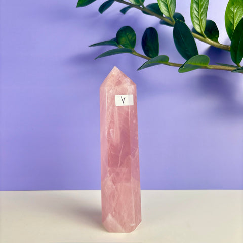 Statement Rose Quartz Tower