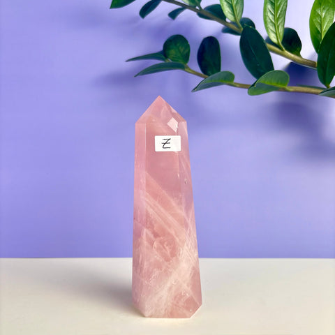 Statement Rose Quartz Tower