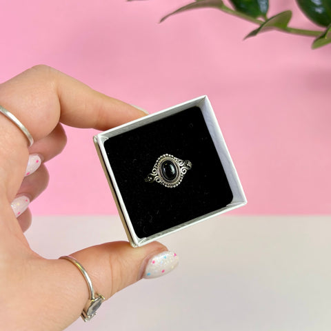 Sterling Silver Black Onyx Ring
