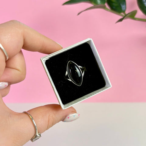 Sterling Silver Black Onyx Ring