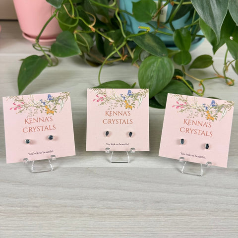 Sterling Silver London Blue Topaz Stud Earrings 1 - Kenna's Crystals from TikTok