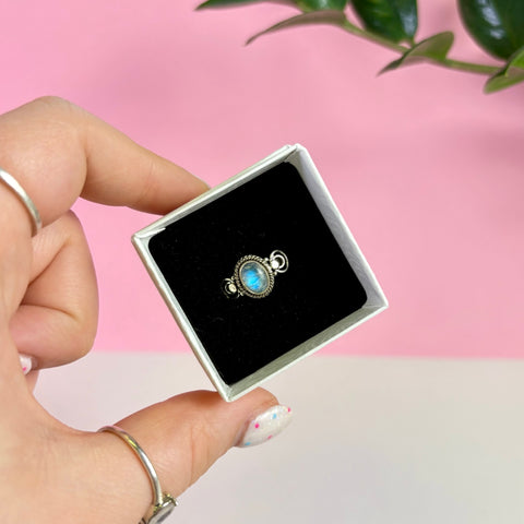 Sterling Silver Moonstone Ring
