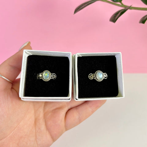 Sterling Silver Moonstone Ring