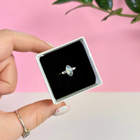 Sterling Silver Moonstone Ring