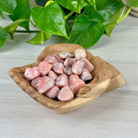 Strawberry Pink Opal Tumble 1 - Kenna's Crystals from TikTok