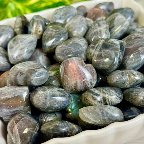 Sunset Labradorite Love Heart 3 - Kenna's Crystals from TikTok