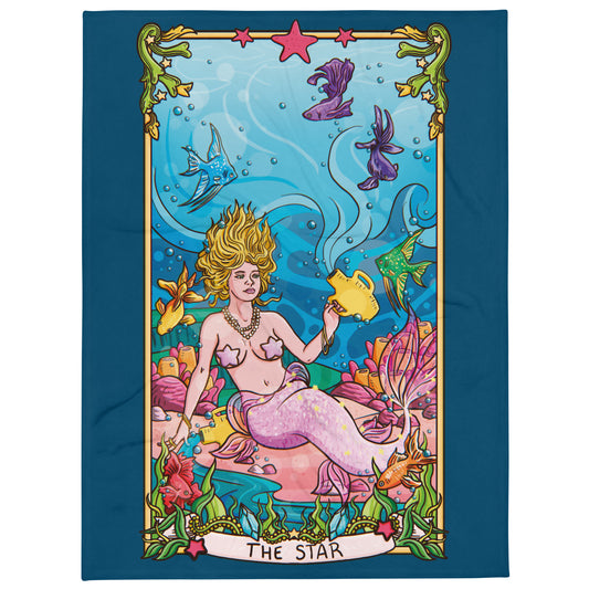 The Star Tarot Card XL Blanket (60" x 80")