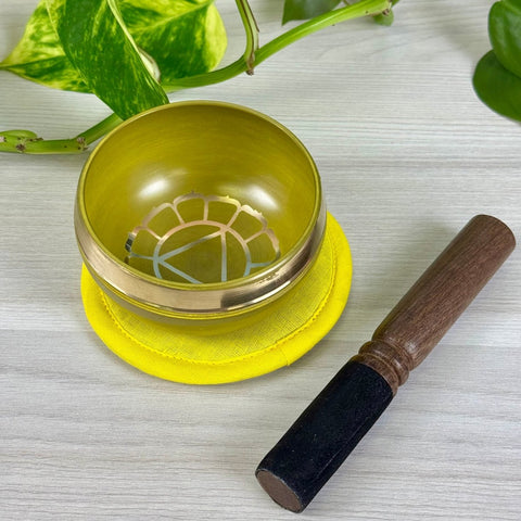 Tibetan Singing Bowl Green - Heart 13 - Kenna's Crystals from TikTok