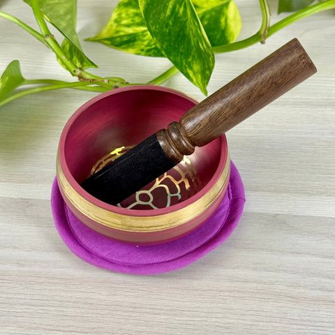Tibetan Singing Bowl Pink - Crown 1 - Kenna's Crystals from TikTok