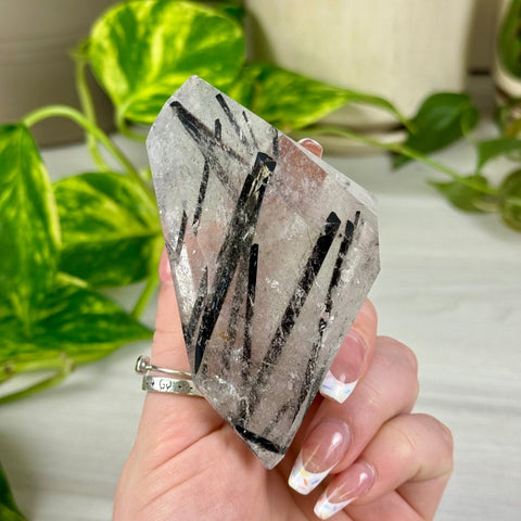 Tourmaline In Quartz Free Form 122 11 - Kenna's Crystals from TikTok