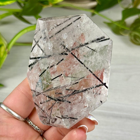Tourmaline In Quartz Free Form 133 13 - Kenna's Crystals from TikTok