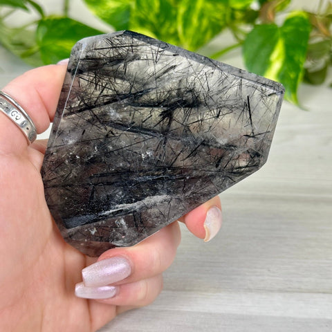 Tourmaline In Quartz Free Form 199 27 - Kenna's Crystals from TikTok