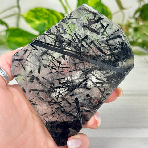 Tourmaline In Quartz Free Form 299 21 - Kenna's Crystals from TikTok