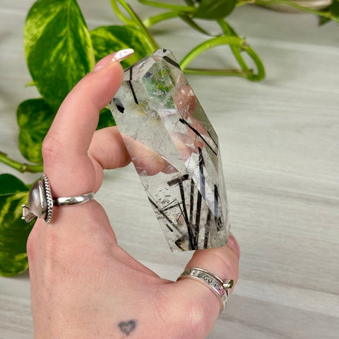 Tourmaline In Quartz Free Form 77 8 - Kenna's Crystals from TikTok