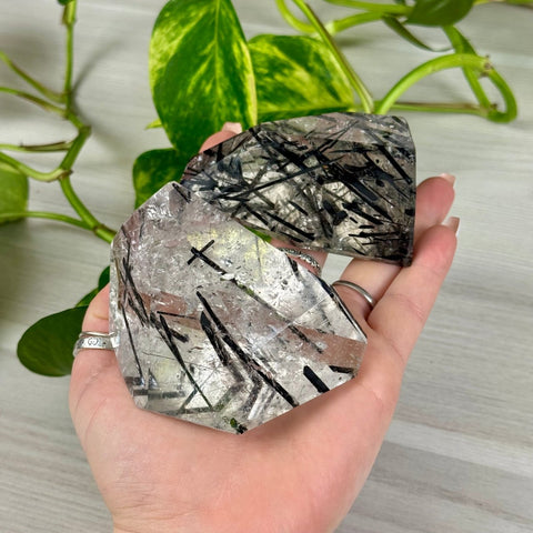 Tourmaline In Quartz Free Form 77 10 - Kenna's Crystals from TikTok