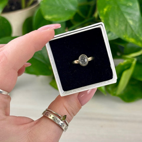 Tourmaline In Quartz Ring 8 1 - Kenna's Crystals from TikTok