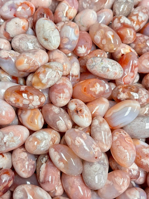 Unique Cherry Blossom Agate Tumble 1 - Kenna's Crystals from TikTok