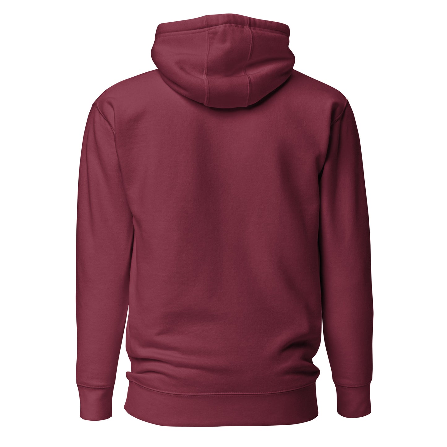 Maroon Unisex Hoodie Embroidered Butterfly (S-3XL)