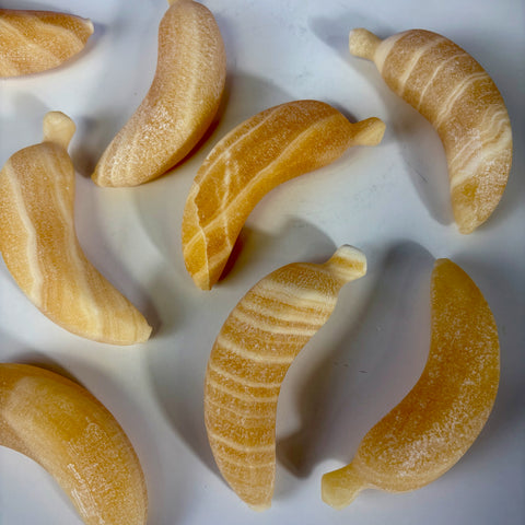 Unpolished Yellow Calcite Banana