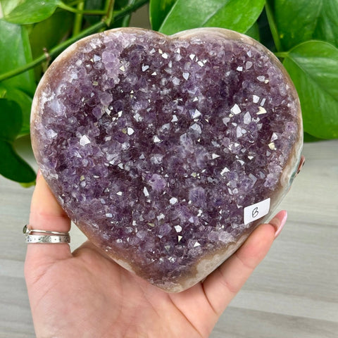 Uruguayan Amethyst Heart B 2 - Kenna's Crystals from TikTok