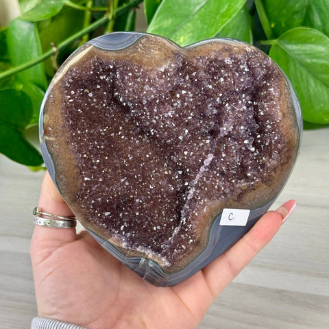 Uruguayan Amethyst Heart C 3 - Kenna's Crystals from TikTok
