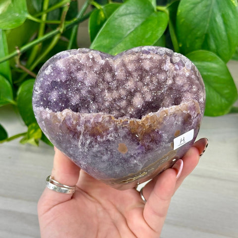 Uruguayan Amethyst Heart H 8 - Kenna's Crystals from TikTok