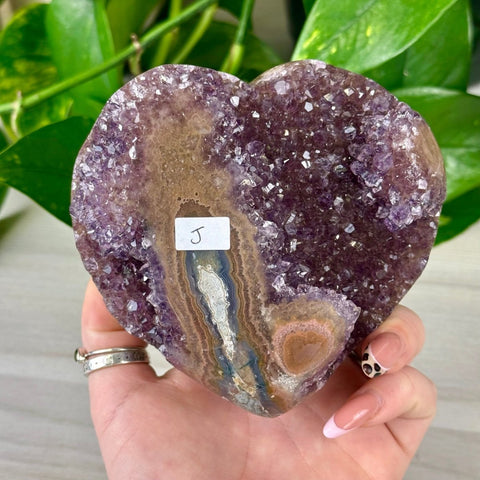 Uruguayan Amethyst Heart J 10 - Kenna's Crystals from TikTok