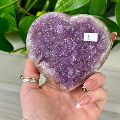 Uruguayan Amethyst Heart L 12 - Kenna's Crystals from TikTok