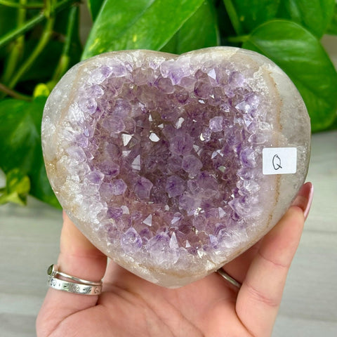 Uruguayan Amethyst Heart Q 17 - Kenna's Crystals from TikTok