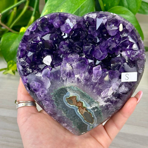 Uruguayan Amethyst Heart S 19 - Kenna's Crystals from TikTok