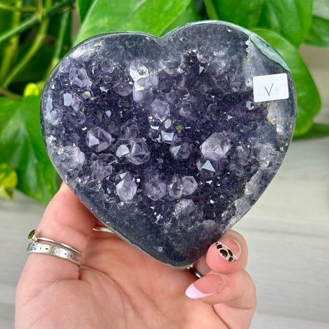Uruguayan Amethyst Heart V 22 - Kenna's Crystals from TikTok