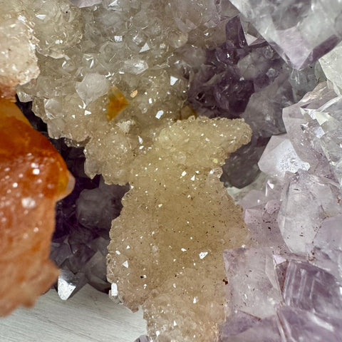 Uruguayan Amethyst Polished Freeform with Calcite Starship 5 - Kenna's Crystals from TikTok