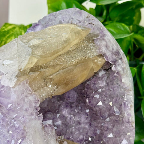 Uruguayan Amethyst with Calcite Bridge 3 - Kenna's Crystals from TikTok