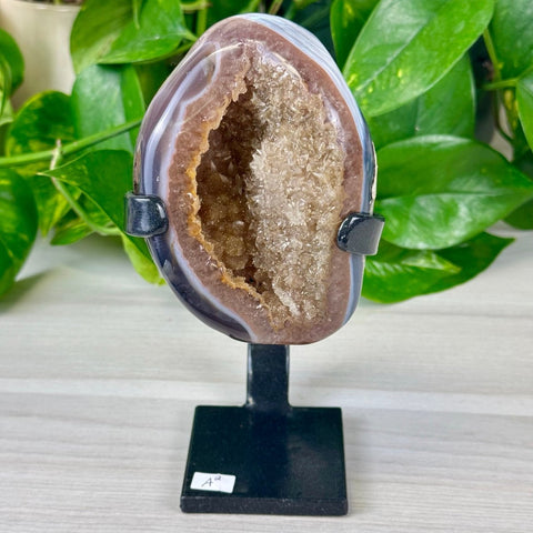 Uruguayan Amethyst with Custom Stand A2 27 - Kenna's Crystals from TikTok