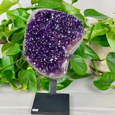 Uruguayan Amethyst with Custom Stand B 2 - Kenna's Crystals from TikTok