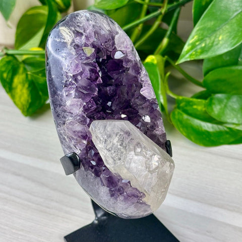 Uruguayan Amethyst with Custom Stand E2 45 - Kenna's Crystals from TikTok
