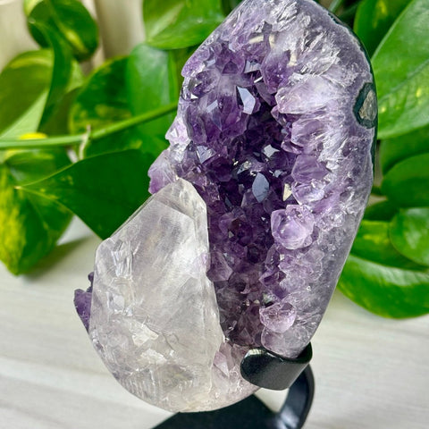 Uruguayan Amethyst with Custom Stand E2 44 - Kenna's Crystals from TikTok
