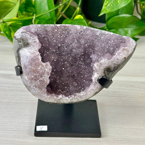 Uruguayan Amethyst with Custom Stand H 8 - Kenna's Crystals from TikTok