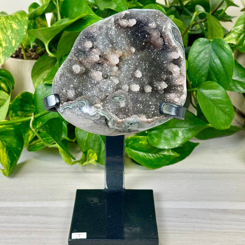 Uruguayan Amethyst with Custom Stand J 10 - Kenna's Crystals from TikTok