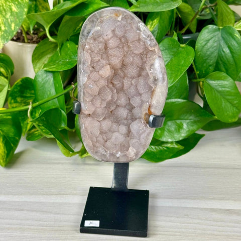 Uruguayan Amethyst with Custom Stand K 11 - Kenna's Crystals from TikTok